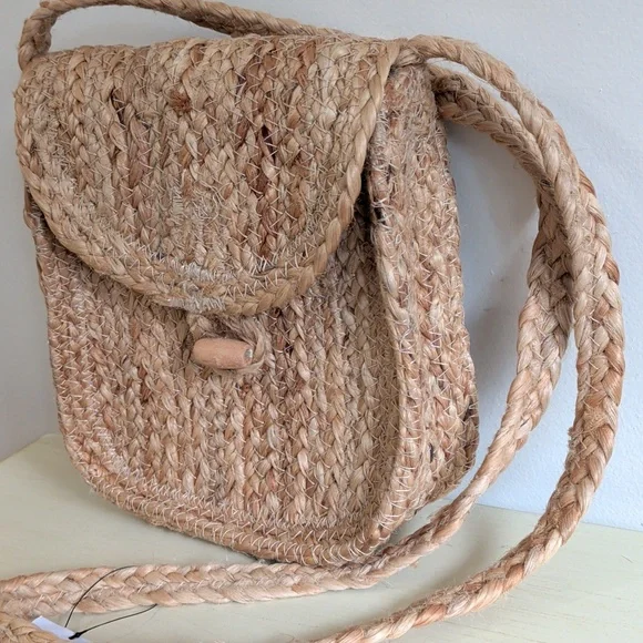 NWT Next Raffia Straw Shoulder Bag - Picture 5 of 11